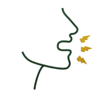 Verbally agitated icon