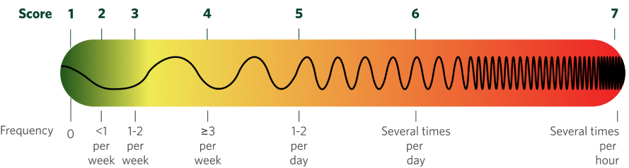 CMAI total score scale