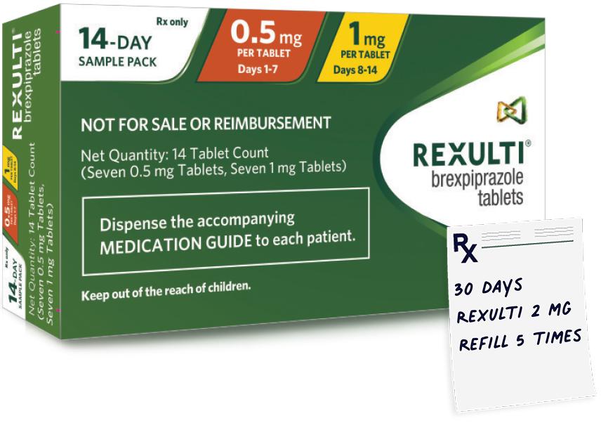REXULTI (brexpiprazole) sample starter pack