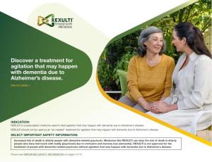 REXULTI Caregiver Welcome Kit for Agitation associated with dementia due to Alzheimer's disease patients and caregivers.